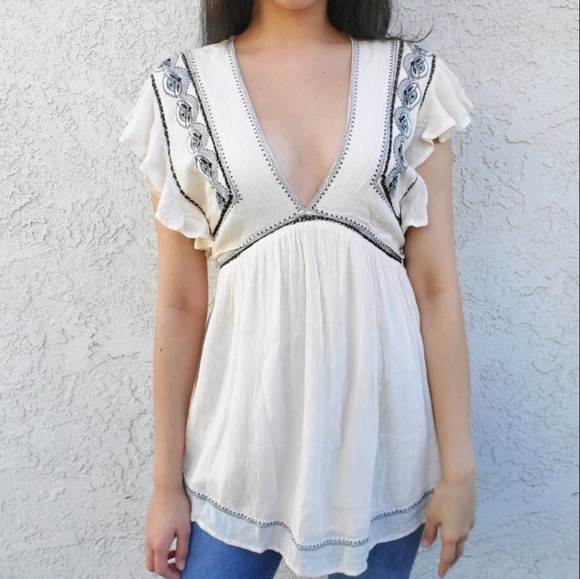 ⚠️SOLD⚠️ Free people falling water tunic - Picture 4 of 8